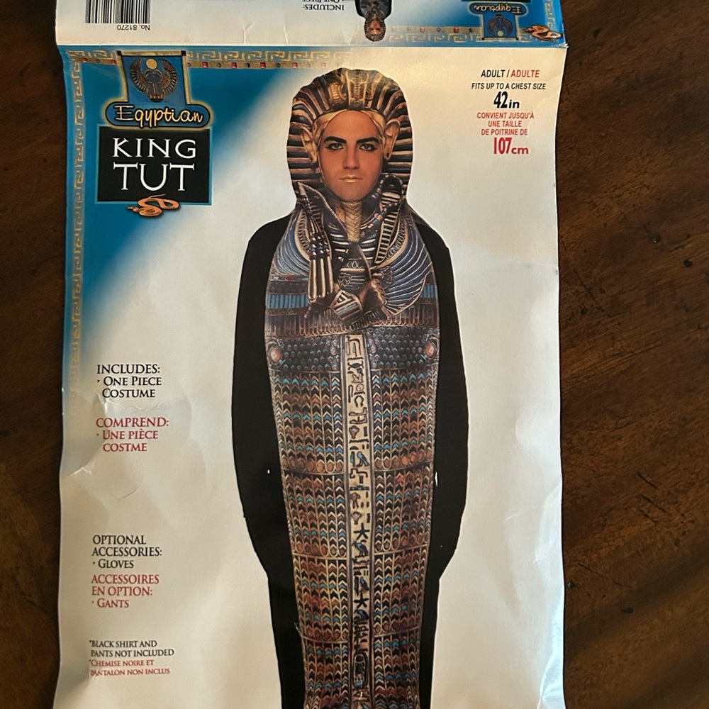 Men's King Tut Egyptian Costume - Multicolor